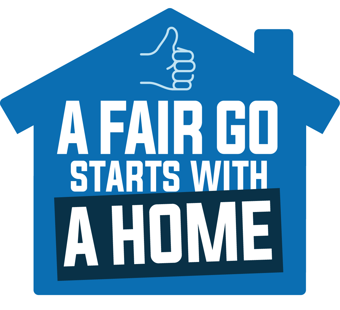 A fair go starts with a home logo 