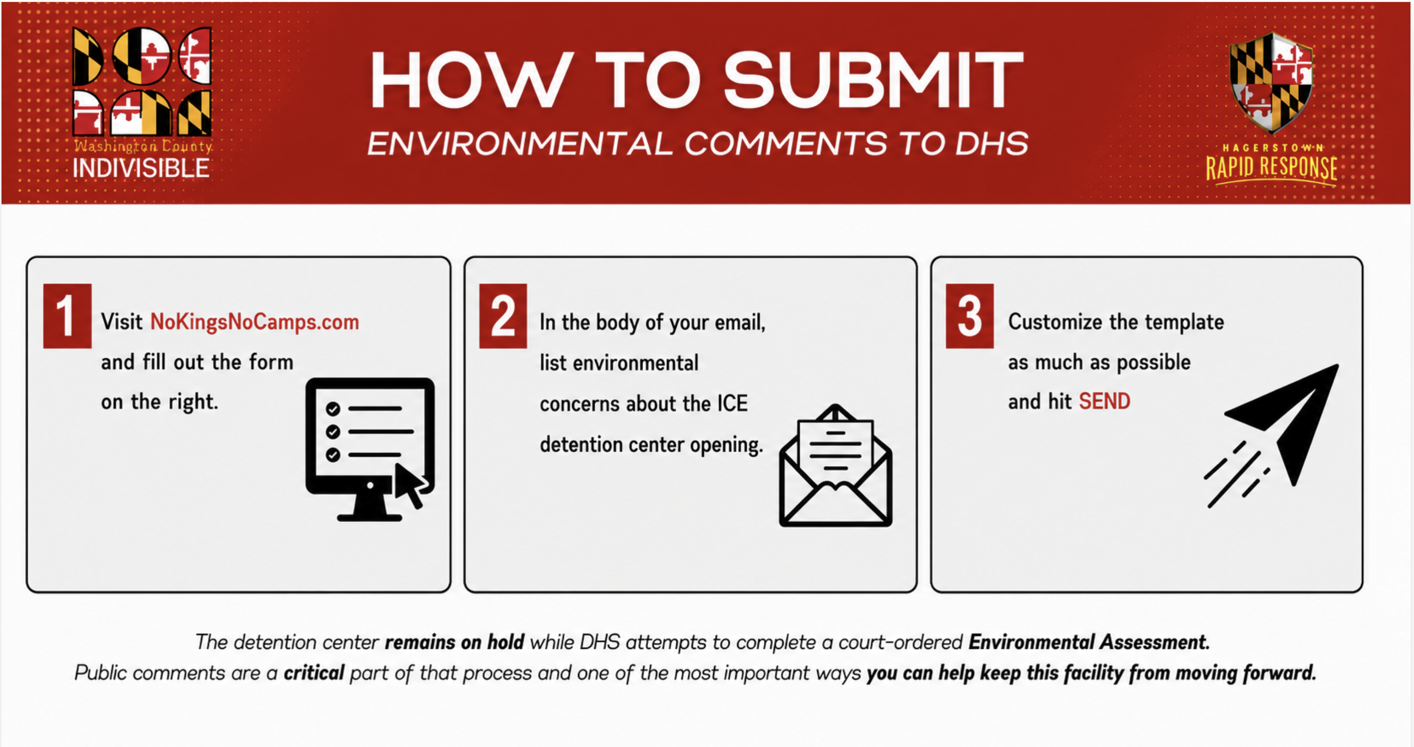 How to submit environmental comments to dhs