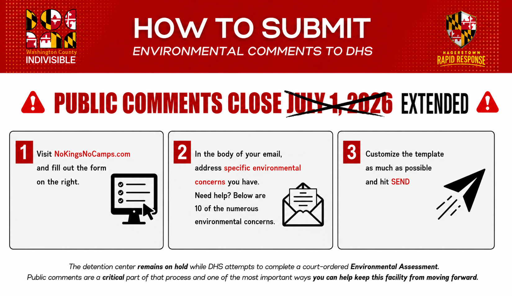 Public comment campaign extended