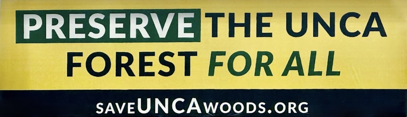 Preserve the UNCA forest for all