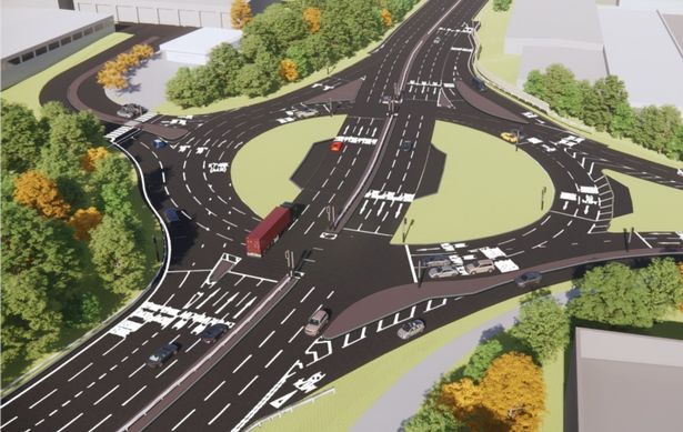 Graphic of roundabout changes
