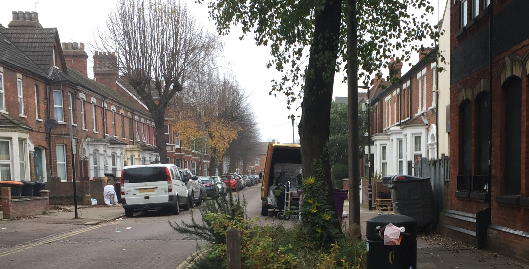 view of Rutland Road from Midland Road end