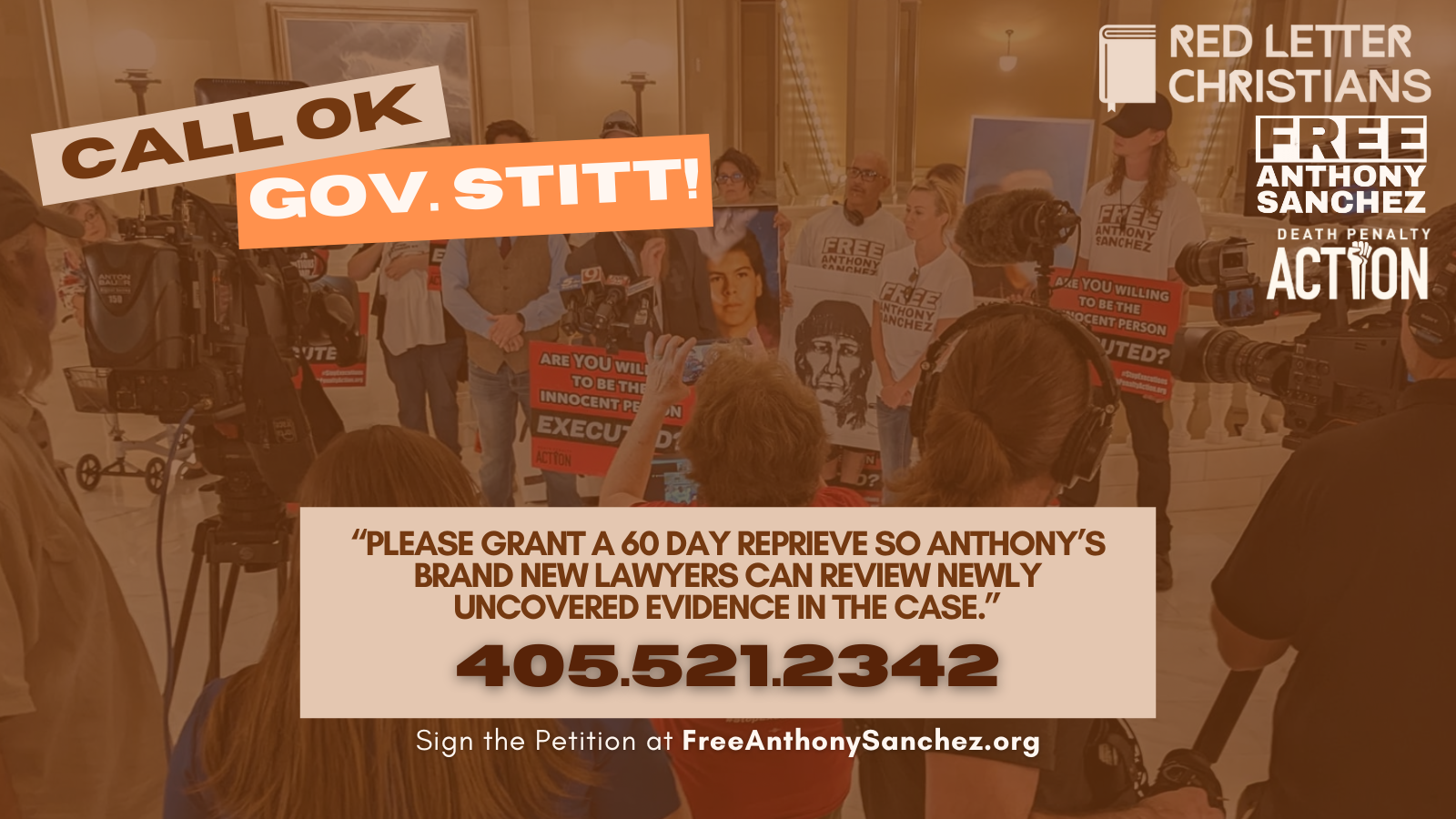 Stop the Execution of Anthony Sanchez in Oklahoma