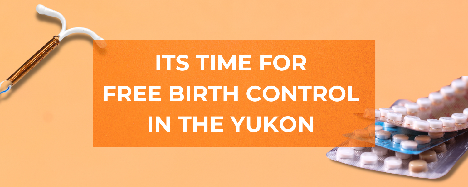 Title laid over photos of birth control pills and iud 