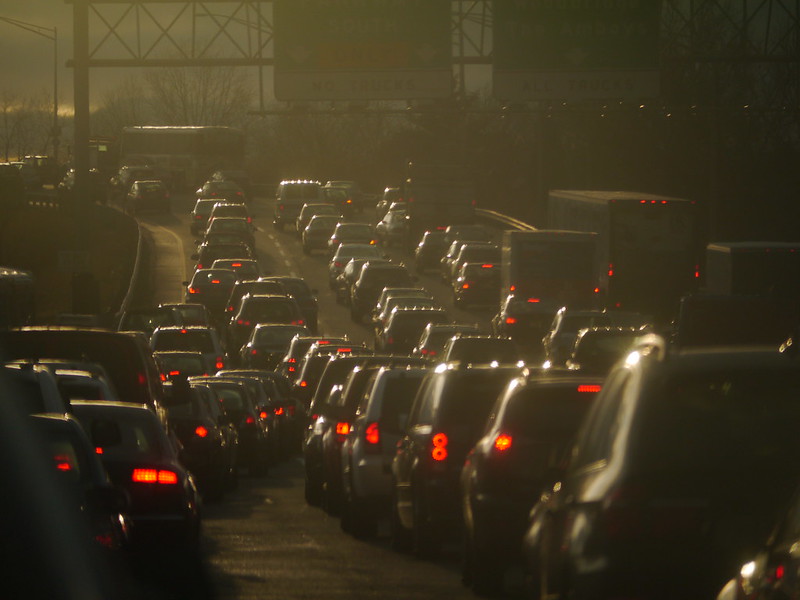 A traffic jam.