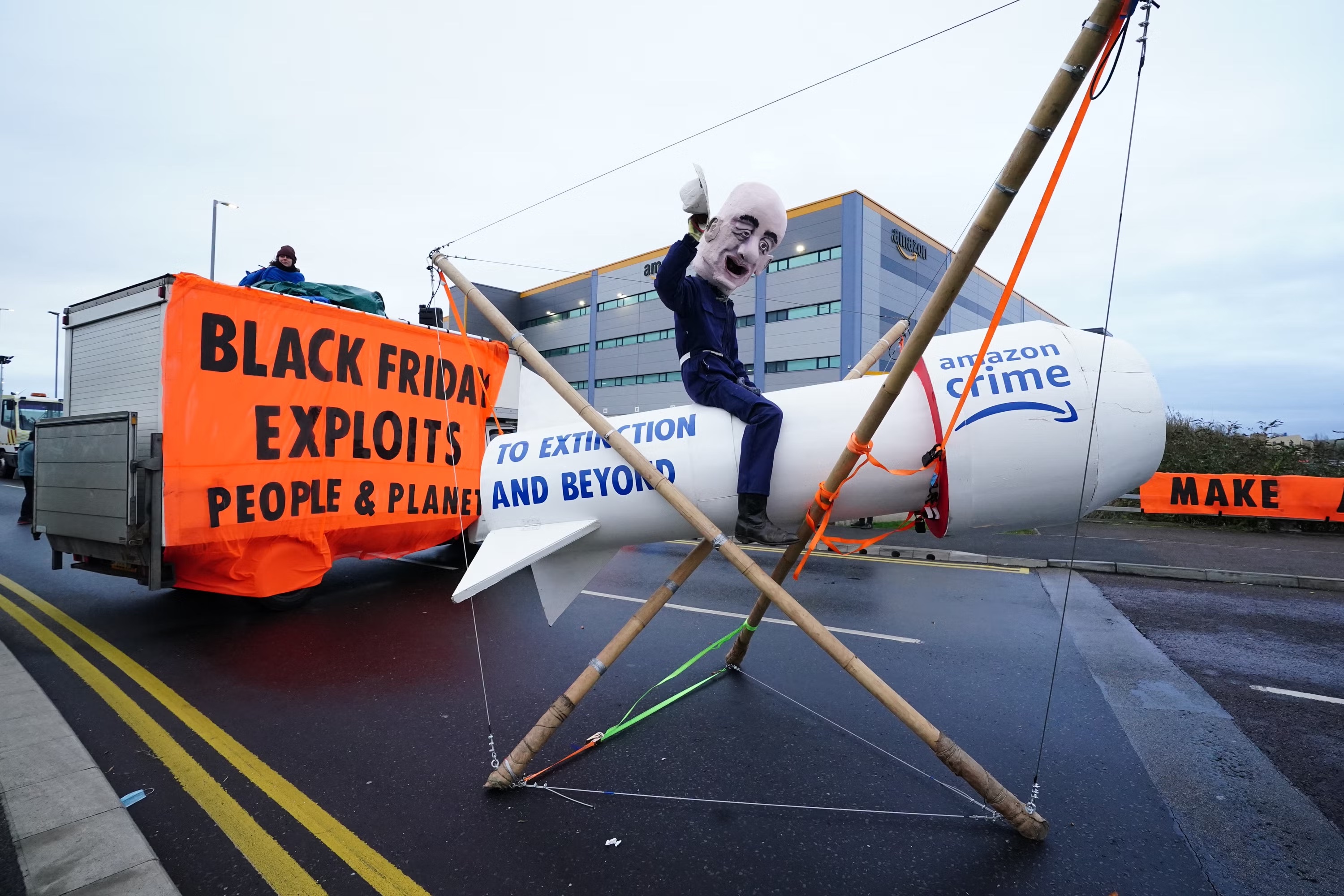 XR Protest at Amazon Distribution Center