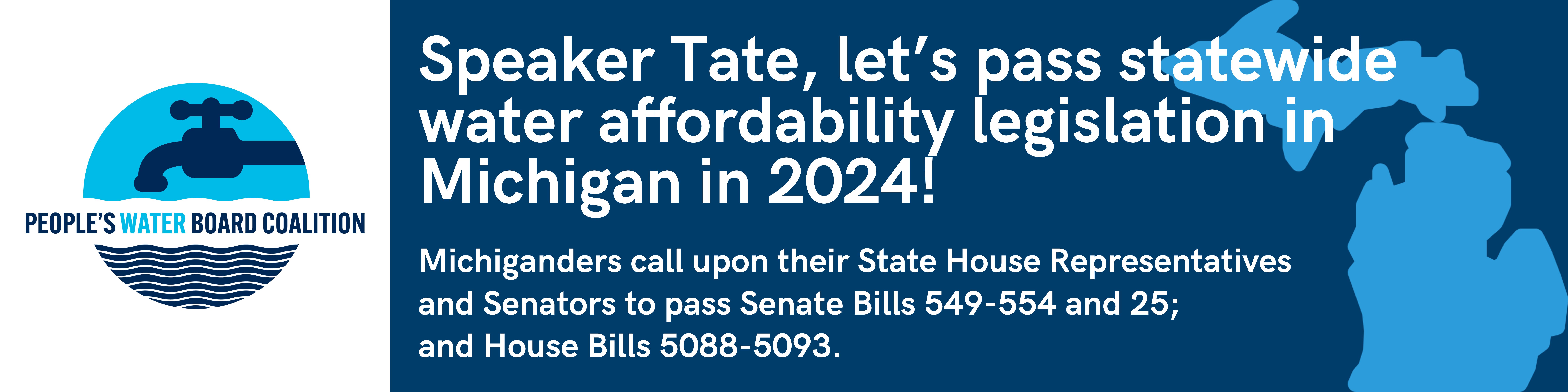 Pass MI water affordability legislation