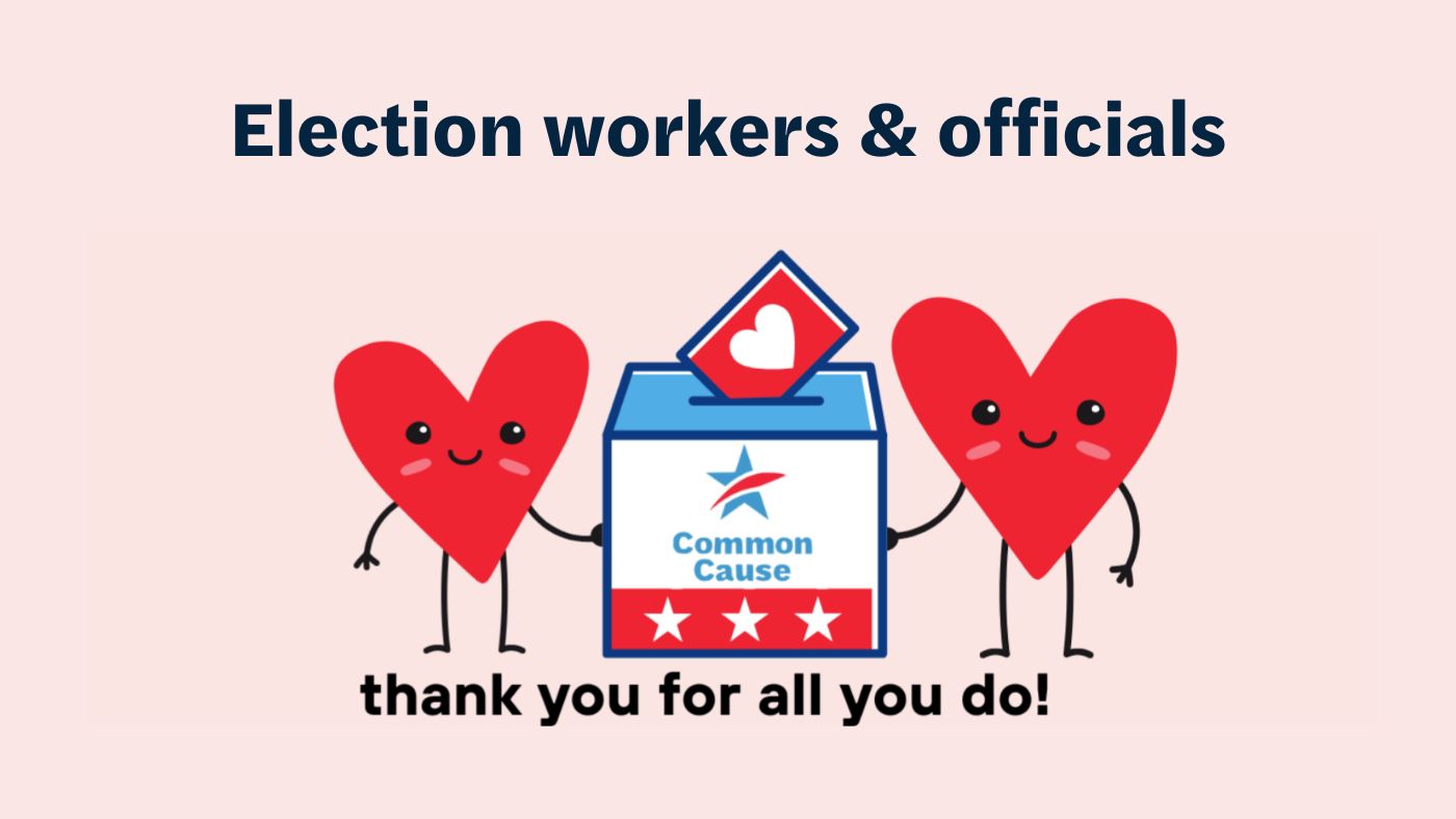 Graphic for our Thank you Election Worker Card