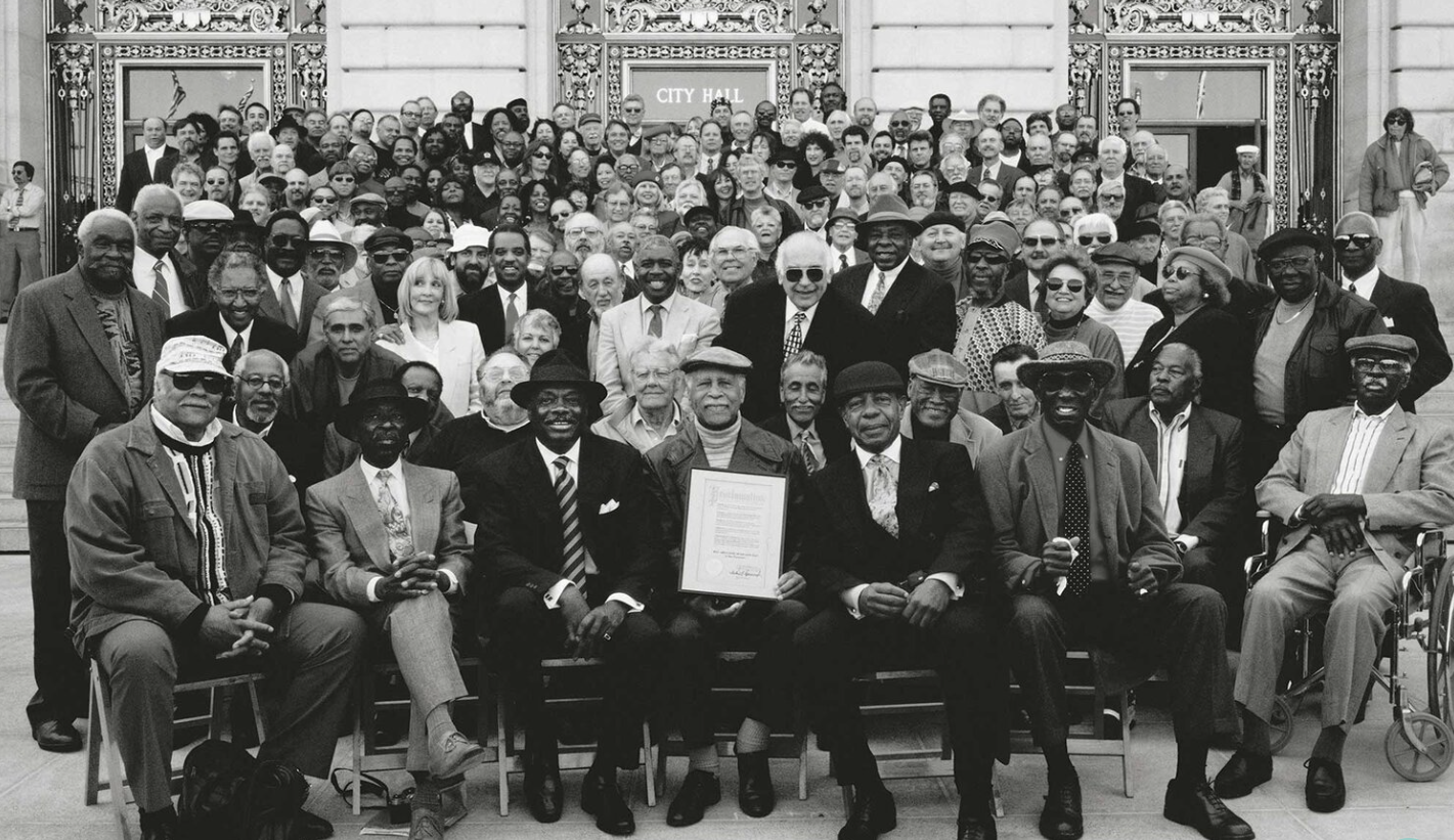Hundreds of musicians massed at City Hall in San Francisco