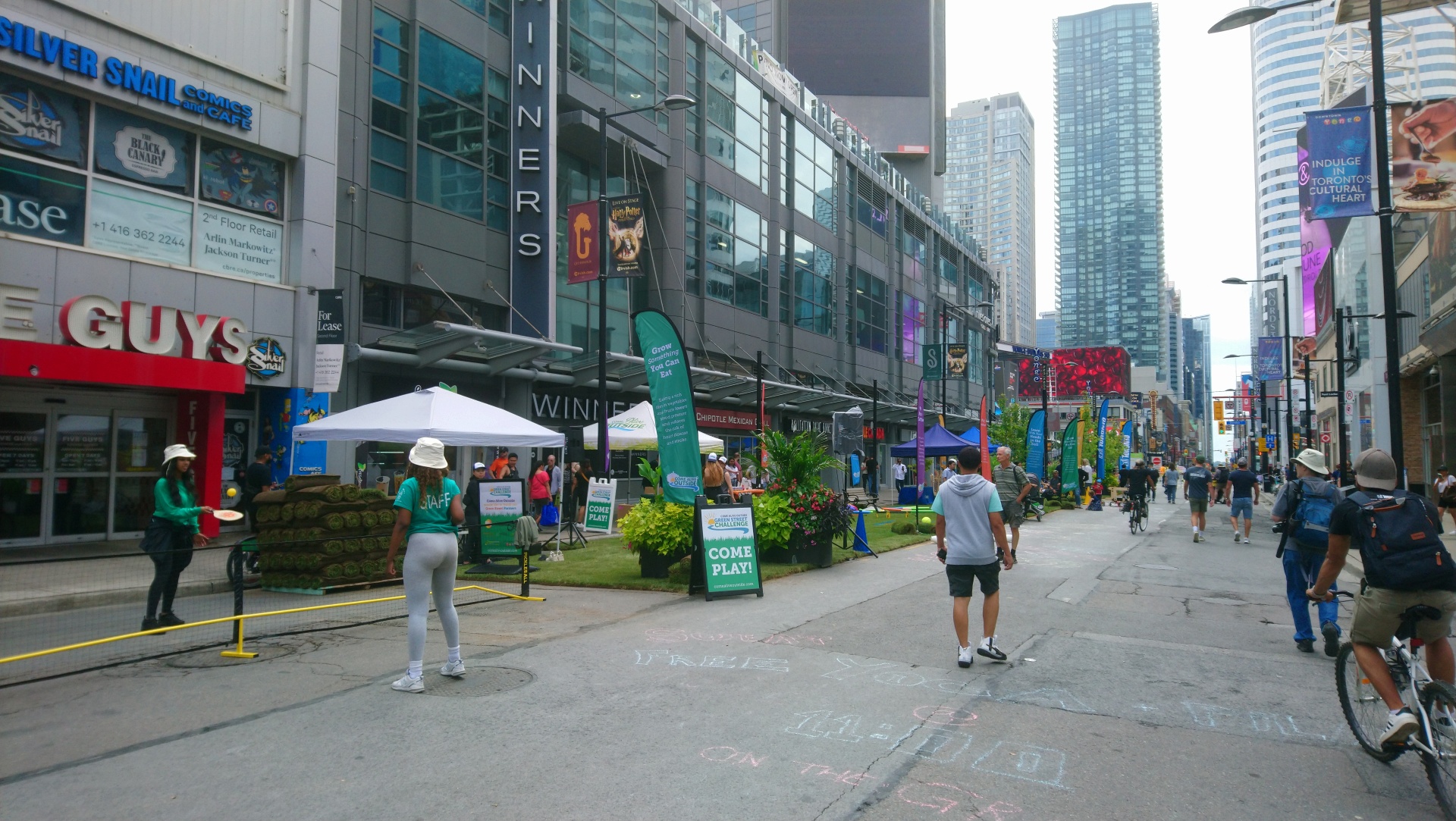 OpenStreetsTO on Yonge Street on August 21, 2022