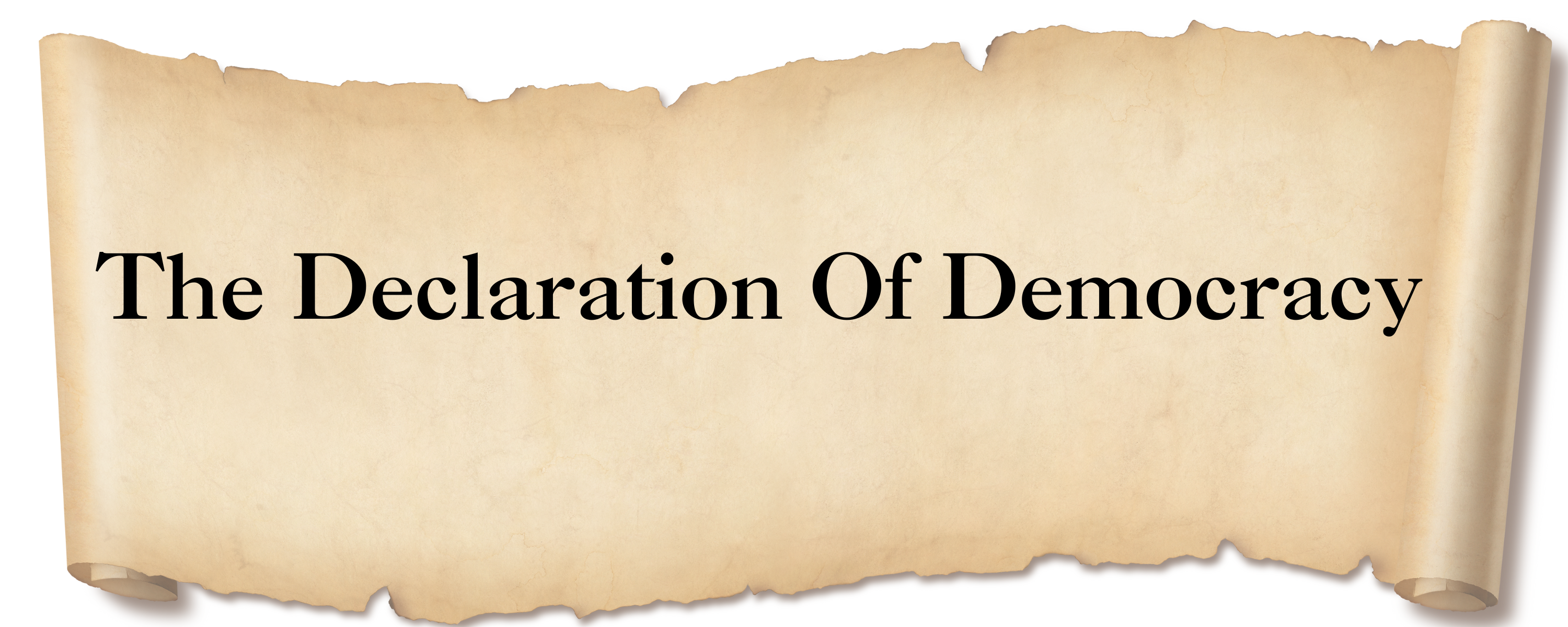 The Declaration of Democracy Header