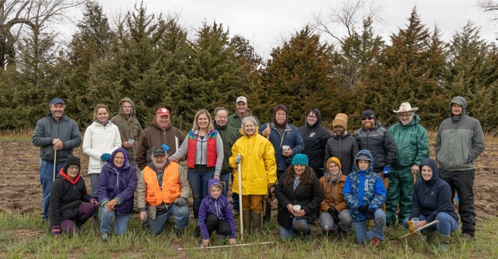 Register for the Harvest, Sun. Oct. 16 (Photo: 2022 Ponca Sacred Corn Planting)