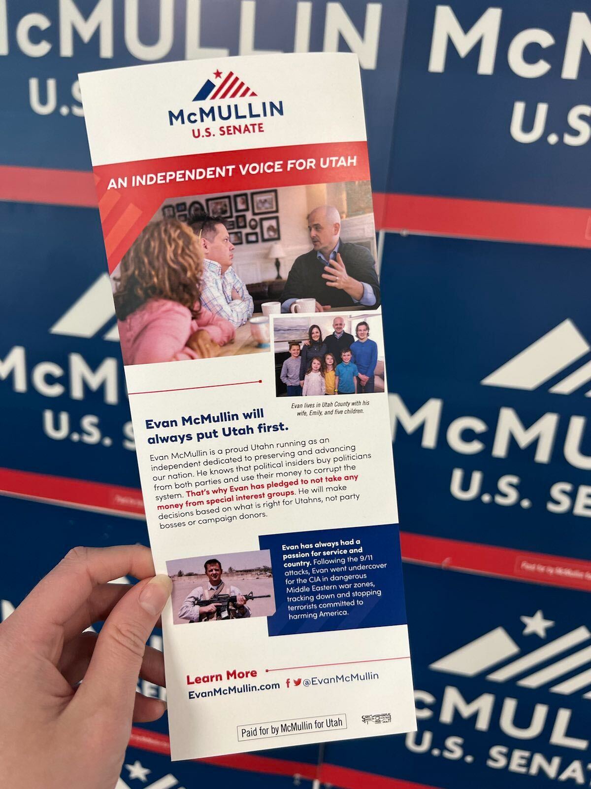 McMullin for Utah Canvassing Literature