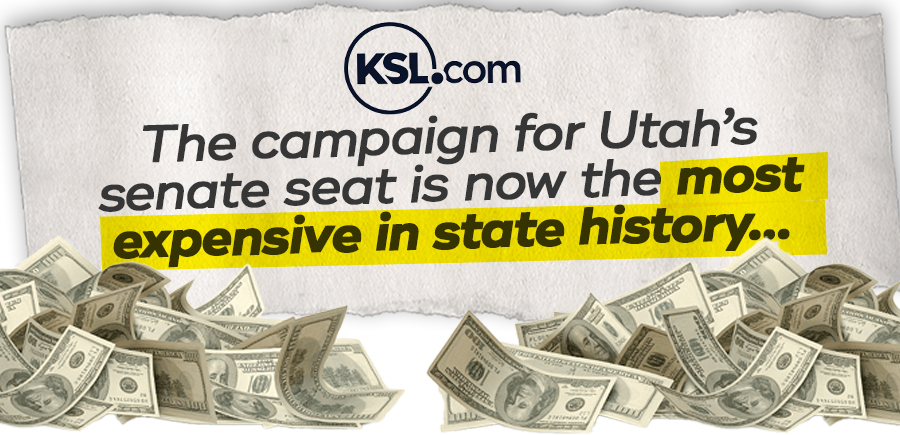 KSL.com: The campaign for Utah's senate seat is now the most expensive in state history...