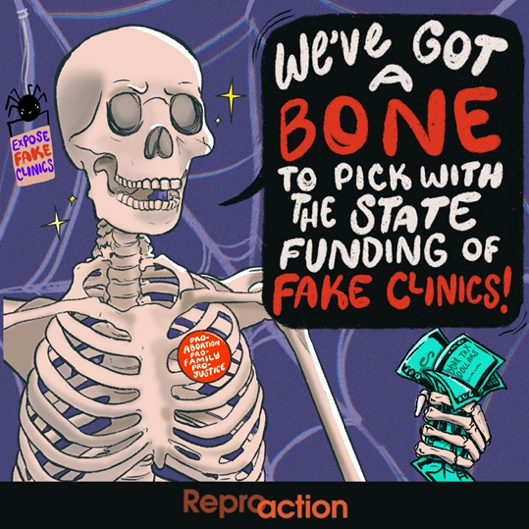 Image of a skeleton with text 