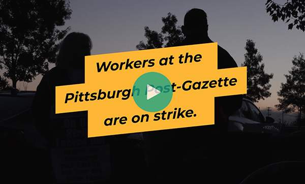 Pittsburgh Post-Gazette Strike Video Still