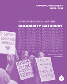 Support Education Workers: Solidarity Saturday
