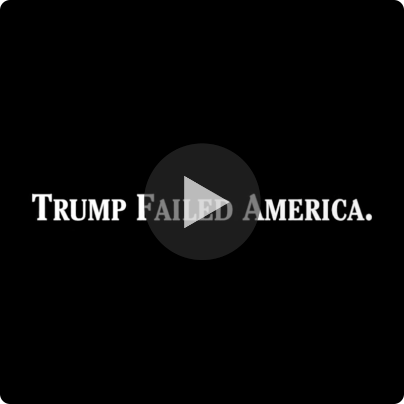 Video from @JoeBiden on Twitter: Trump Failed America