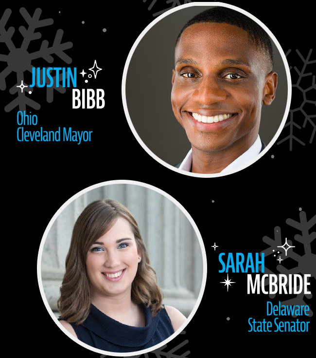 Justin Bibb: Mayor of Cleveland, Ohio; Sarah McBride: Delaware State Senator;