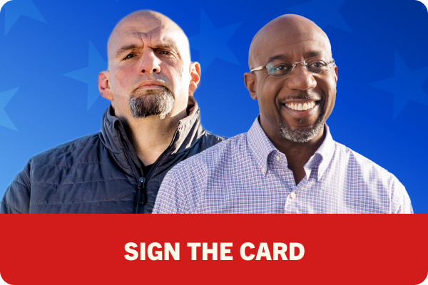 Sen. Raphael Warnock and Sen. John Fetterman