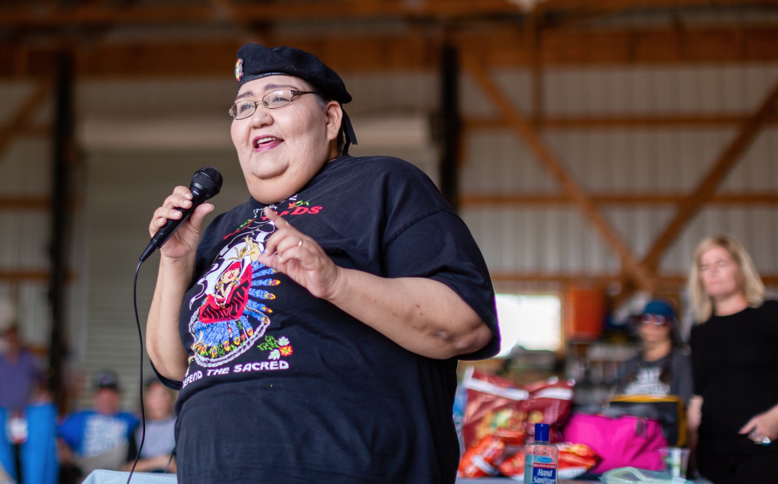 Joye speaks at the 2019 Ponca Corn Planting in Neligh, NE