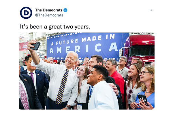 Tweet from @TheDemocrats: 