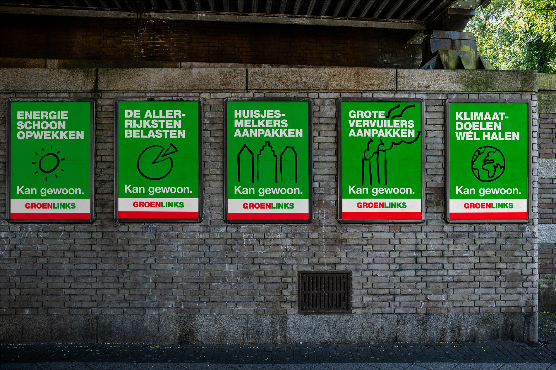 Nieuwe posters van GroenLinks