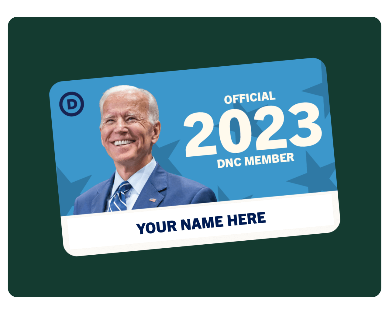 2023 Official DNC Membership Card