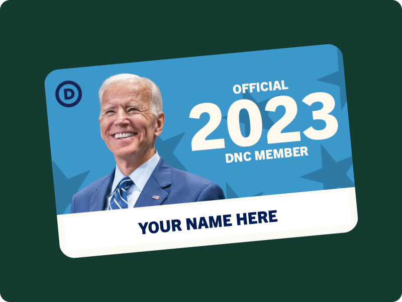 Official 2023 DNC Membership Card