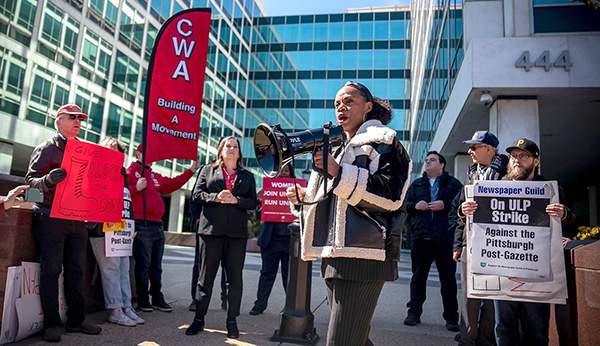 PPG Strikers Rally at C-SPAN HQ