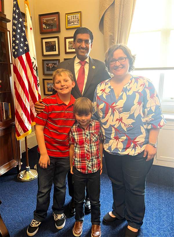 Kitsy Higgins Meets with Rep. Khanna