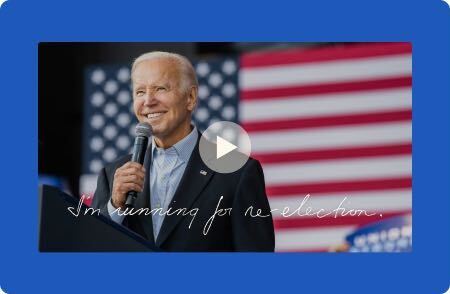 Watch Joe Biden's message on the launch of the 2024 campaign