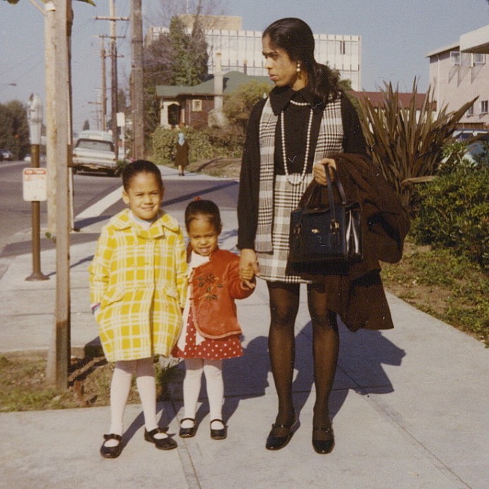 Image of Vice President Harris with her mother, Shyamala Gopalan Harris