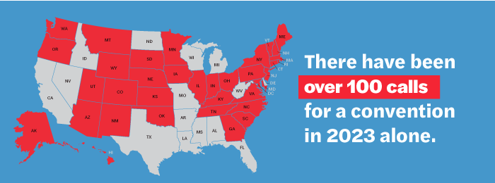 There have been over 100 calls for a convention in 2023 alone.