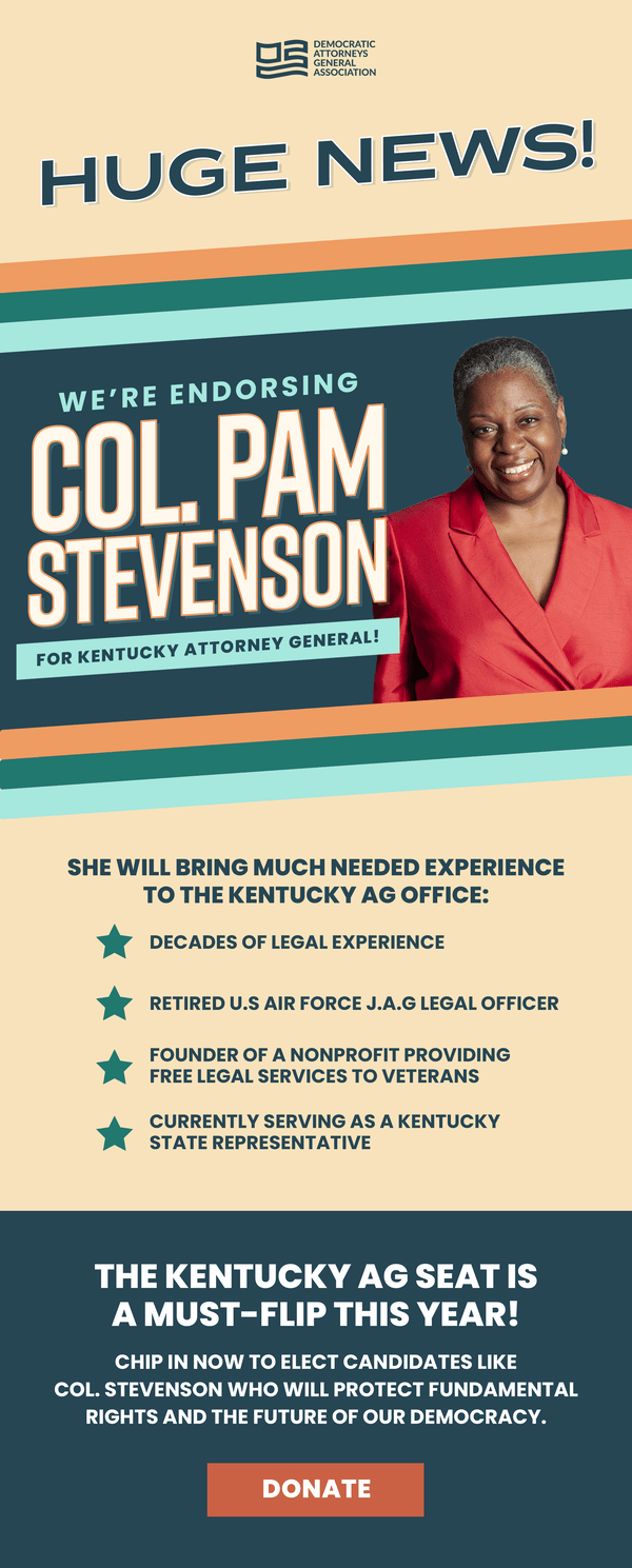 Col. Pam Stevenson Endorsement