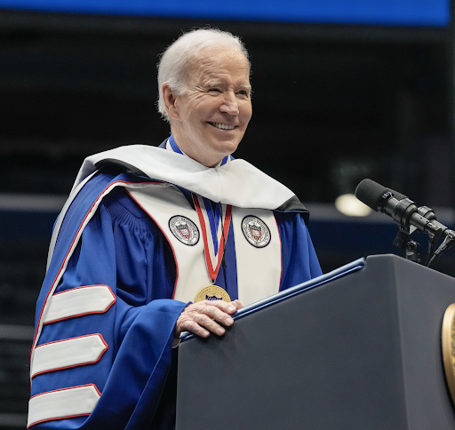 Video Screenshot from President Biden's Commencement Address for Howard University