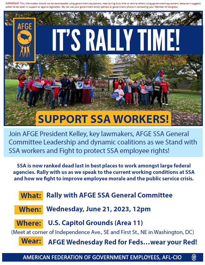 SSA DC Rally flyer