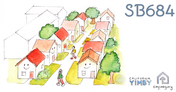 Illustration of residents enjoying new homes in mixed use neighborhood