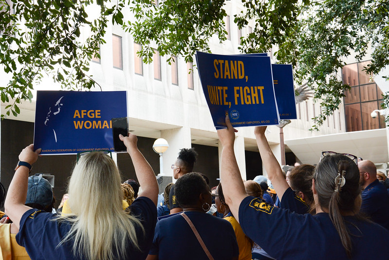 AFGE activists rally