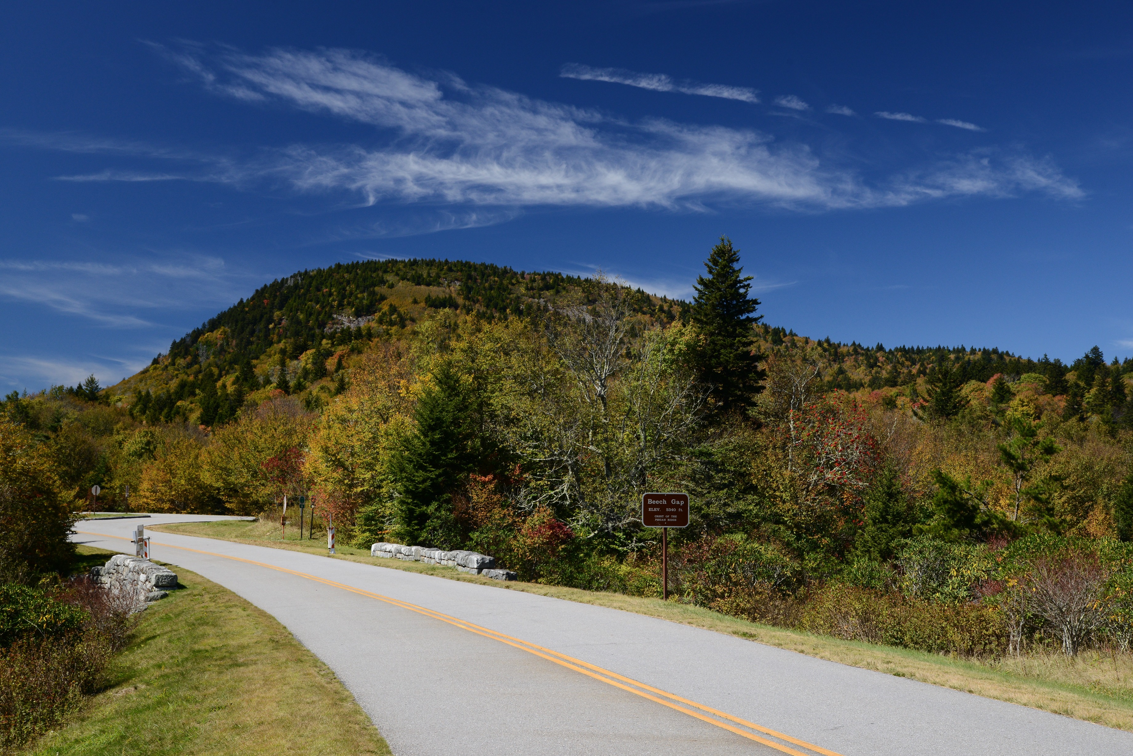 The Blue Ridge Parkway in North Carolina