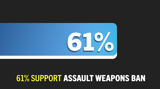 61% Support Assault Weapons Ban