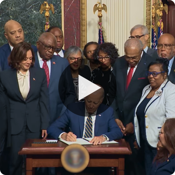 President Biden signs a proclamation establishing the Emmett Till and Mamie Till-Mobley National Monument in both Mississippi and Illinois. 