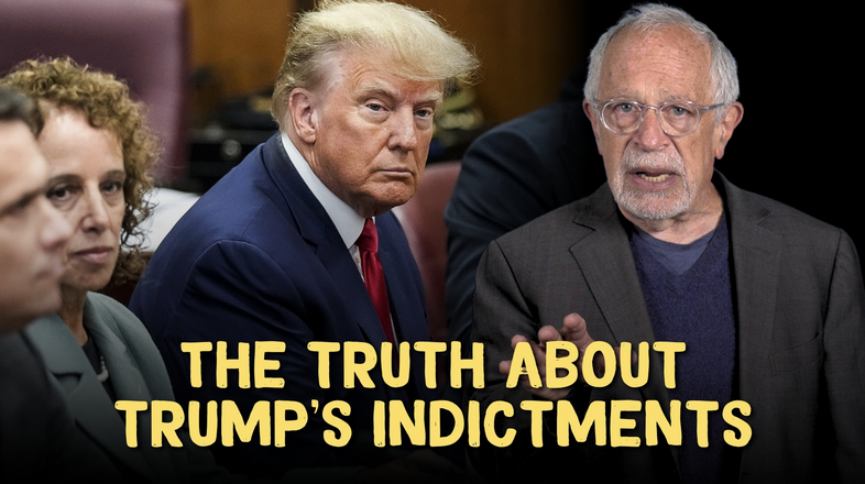 Photo: Reich and Trump Text: THE TRUTH ABOUT TRUMP'S INDICTMENTS