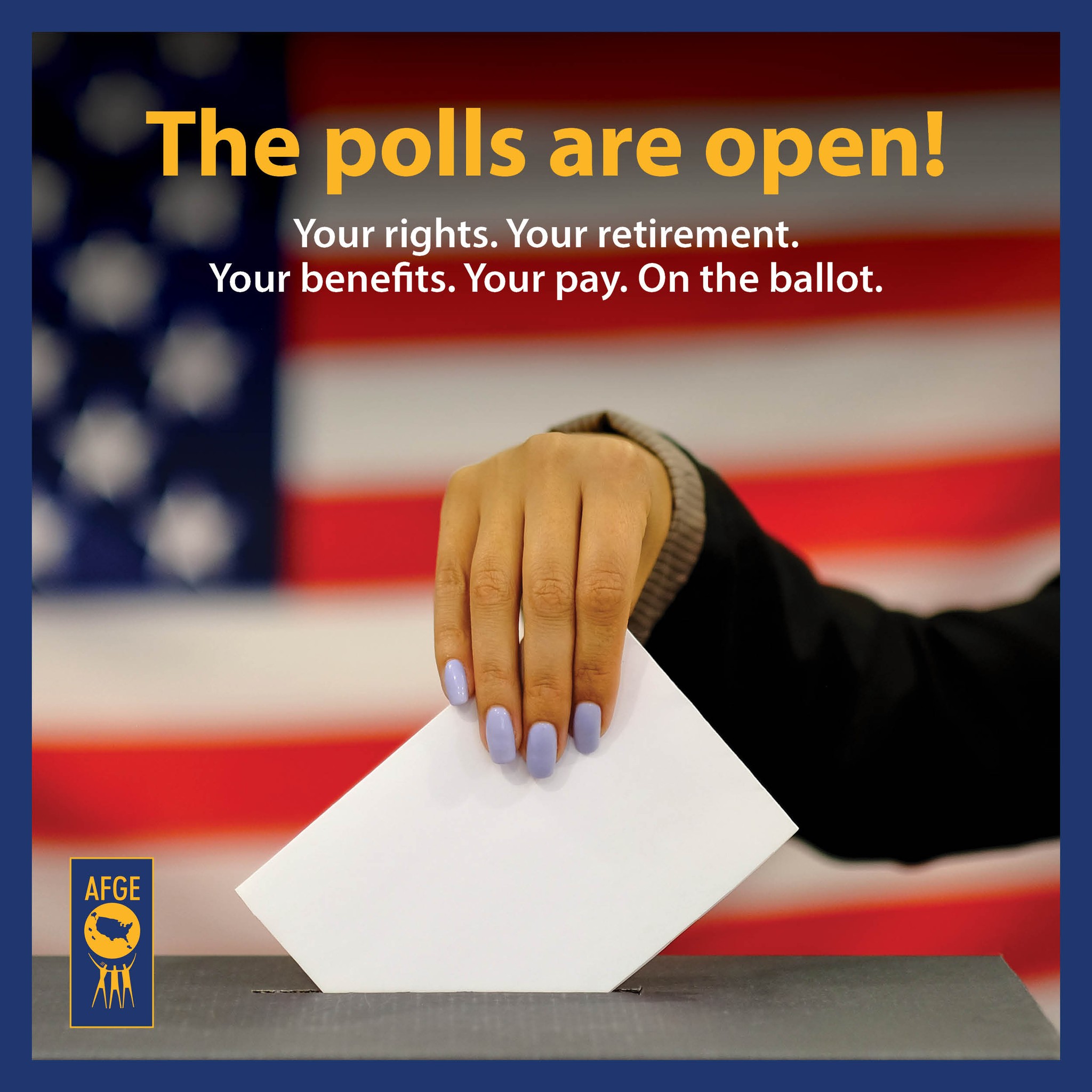 The polls are open graphic