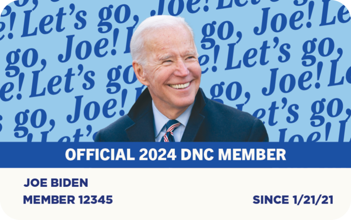 Official 2024 DNC Membership Card