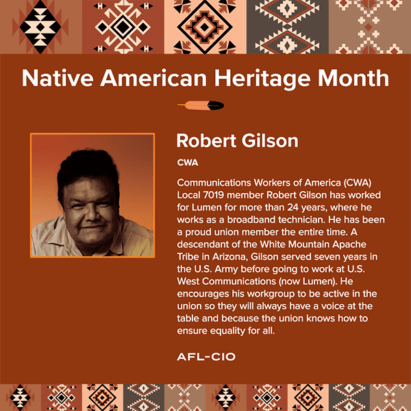 Robert Gilson Native American Heritage Month