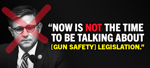 Mike Johnson: 'Now is not the time be talking about [gun safety] legislation.'