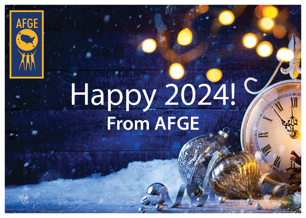 Happy 2024 from AFGE graphic