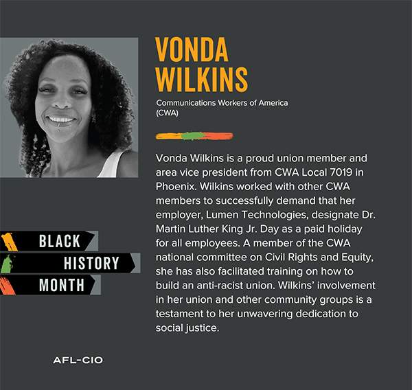 AFL-CIO Honors Vonda Wilkins