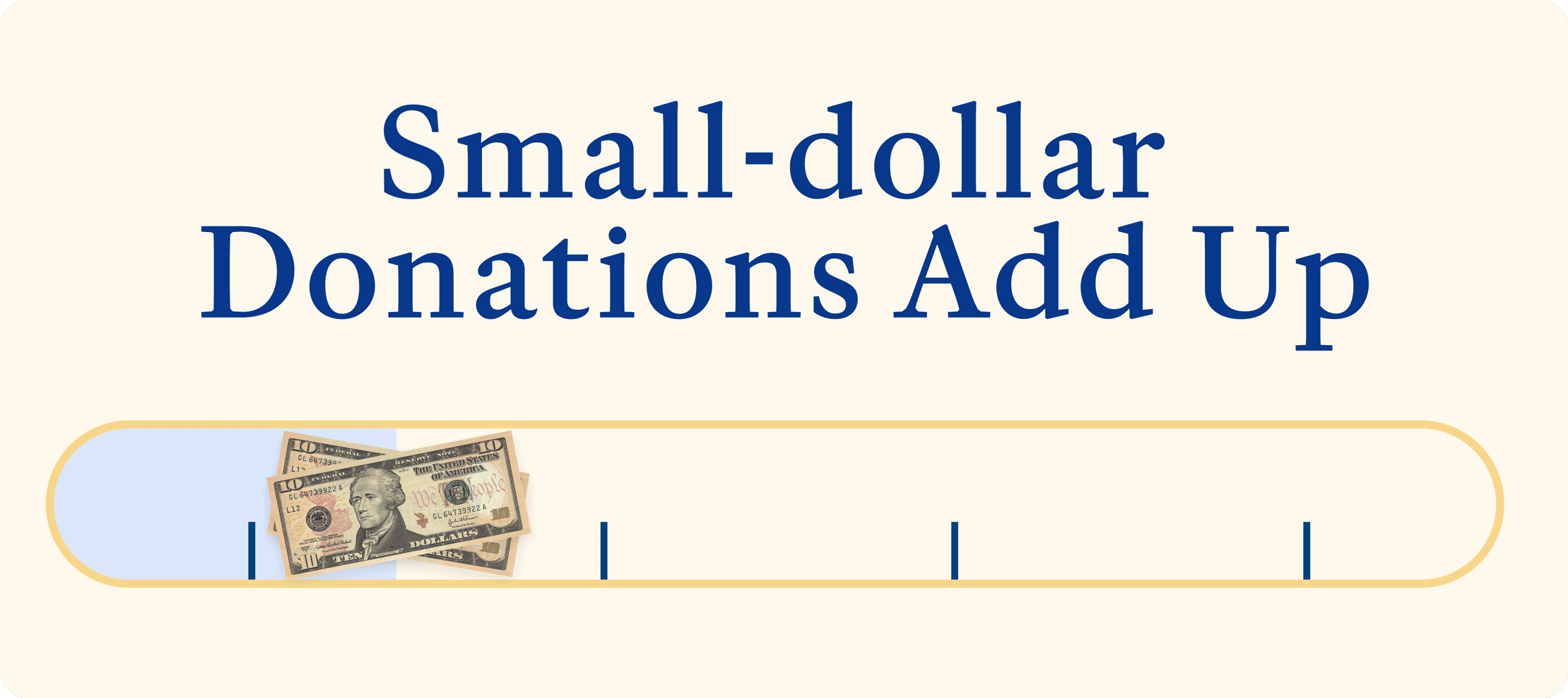 Small-dollar donations add up